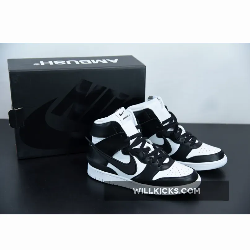 AMBUSH x Nike Dunk High Black White