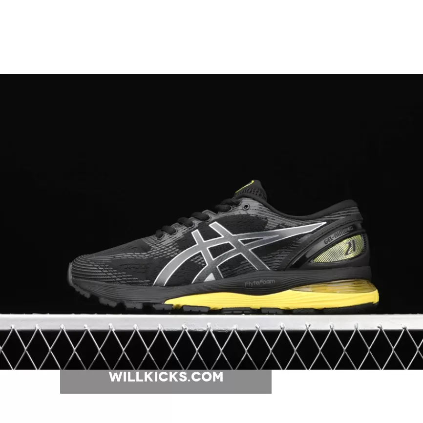 Asics Men’s Gel-Nimbus 21 Black/Lemon Spark