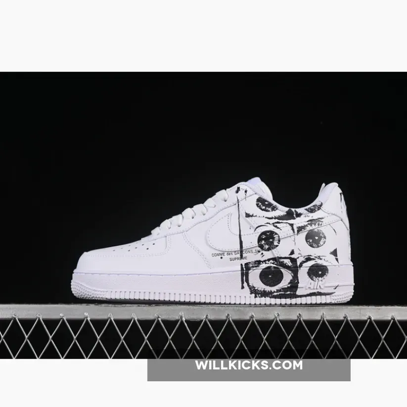 CDG SUPREME AIR FORCE 1 07 LOW COMME DES GARCONS SHIRT WHITE/WHITE/WHITE