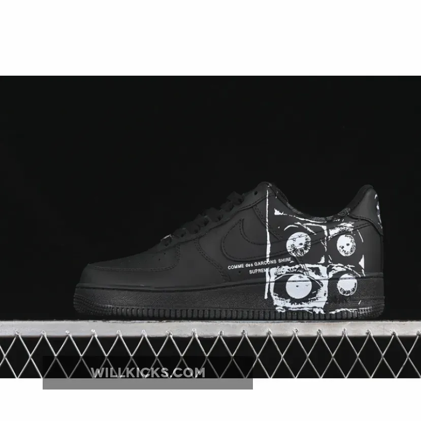 COMME DES GARCONS AIR FORCE 1 07 LOW CDG BLACK/WHITE