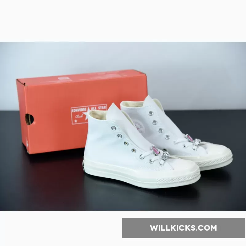 Converse Chuck 70 Hi Taylor White Pink