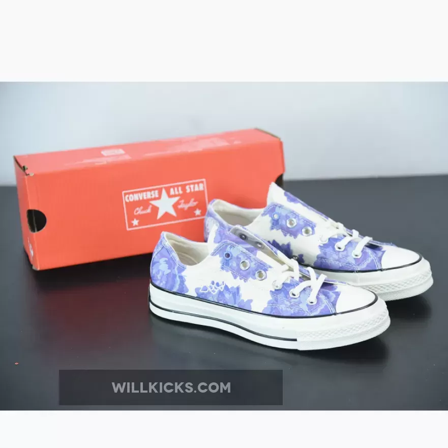 Converse Chuck 70 Low ‘Floral’ Beige/Purple Canvas