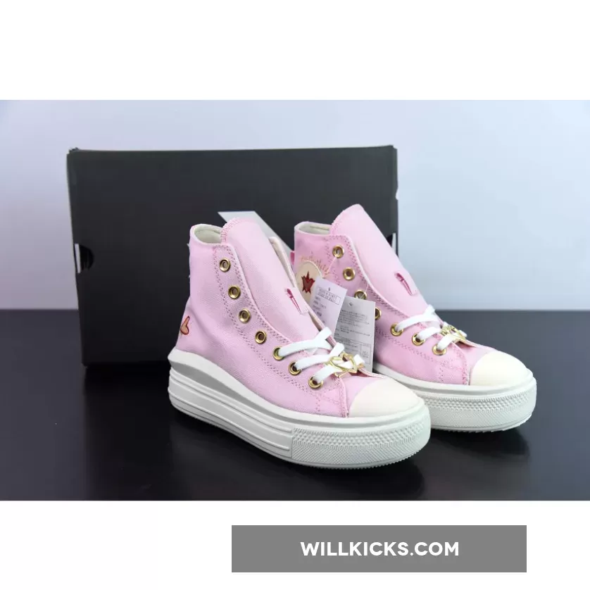 Converse Chuck Taylor Move Platform High Hearts Pink
