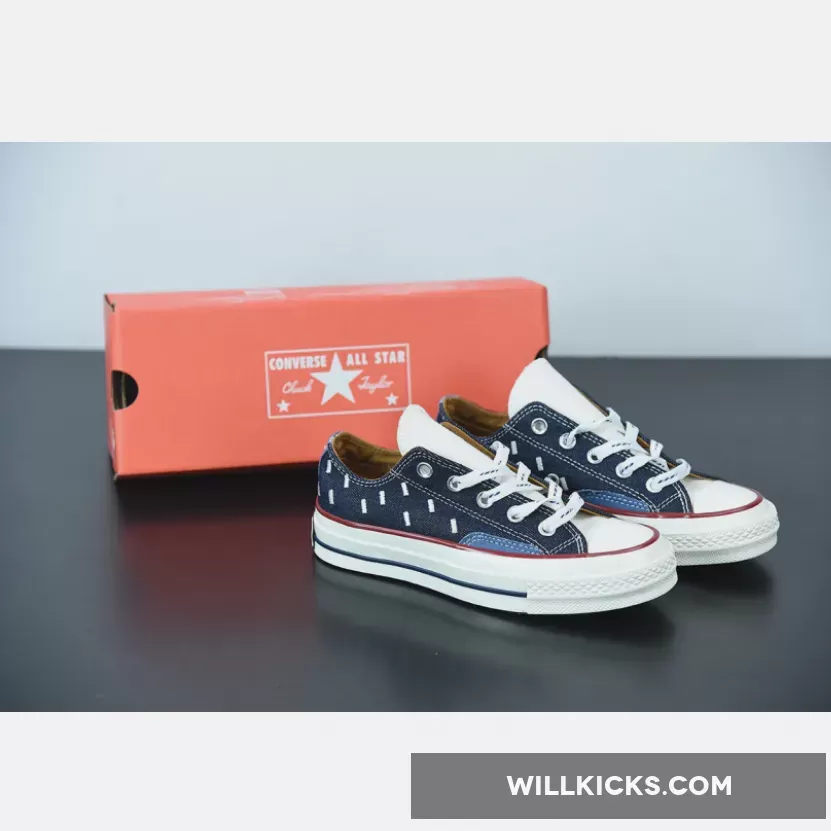 Converse Indigo Boro Chuck 70 Low Top Midnight Navy/Egret/Garnet