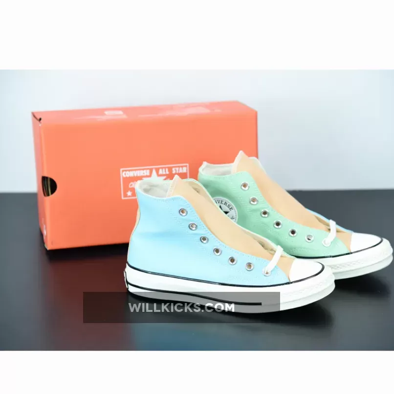 Converse Tri-Panel Chuck 70 High Top Enamel Mint/Cyan Tint
