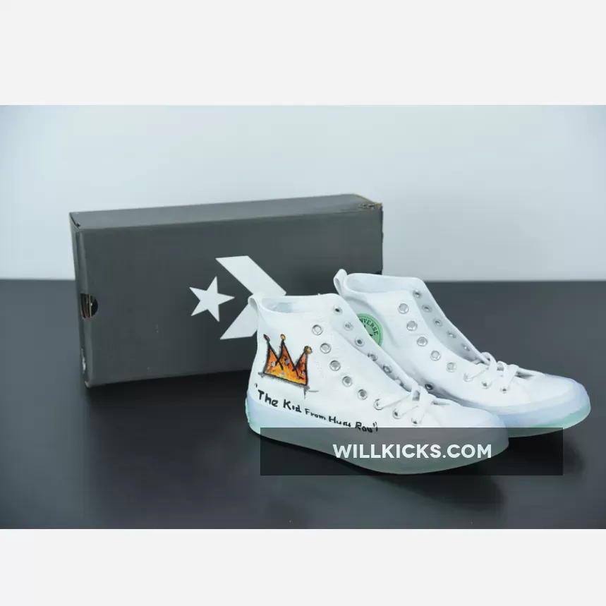 CTAS CX HI Converse Black Ice Hi White Enamel Mint