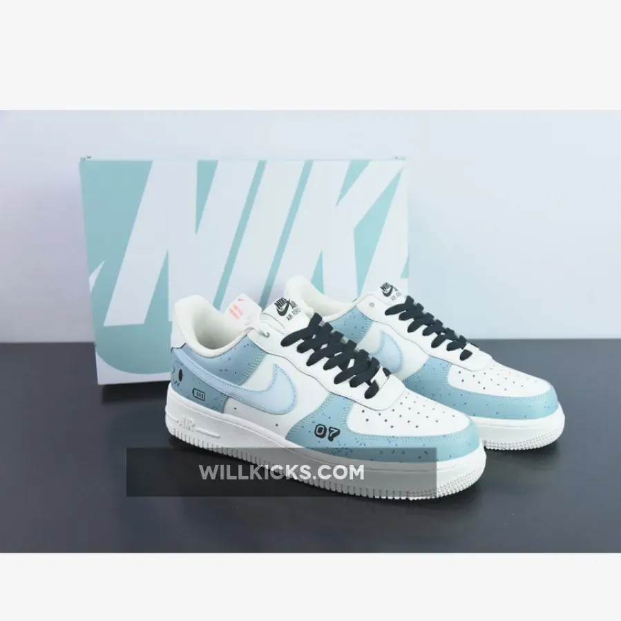 Custom Nike Air Force 1 Low White Sky Blue