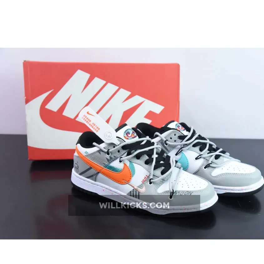 Custom Nike Dunk Low Multiple Swooshes