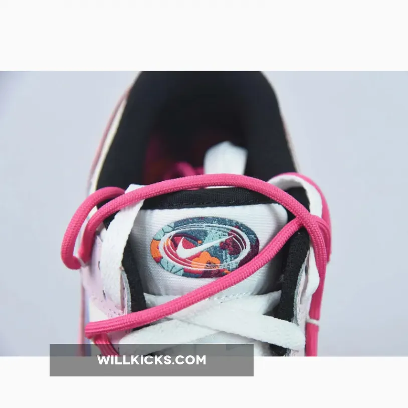 Custom Nike Dunk Low ‘Multiple Swooshes’ Pink Sail Black Custom Nike Dunk Low ‘Multiple Swooshes’ Pink Sail Black