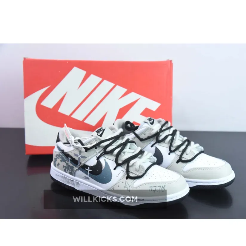 Custom Nike Dunk Low ‘Spray Paint Swoosh’