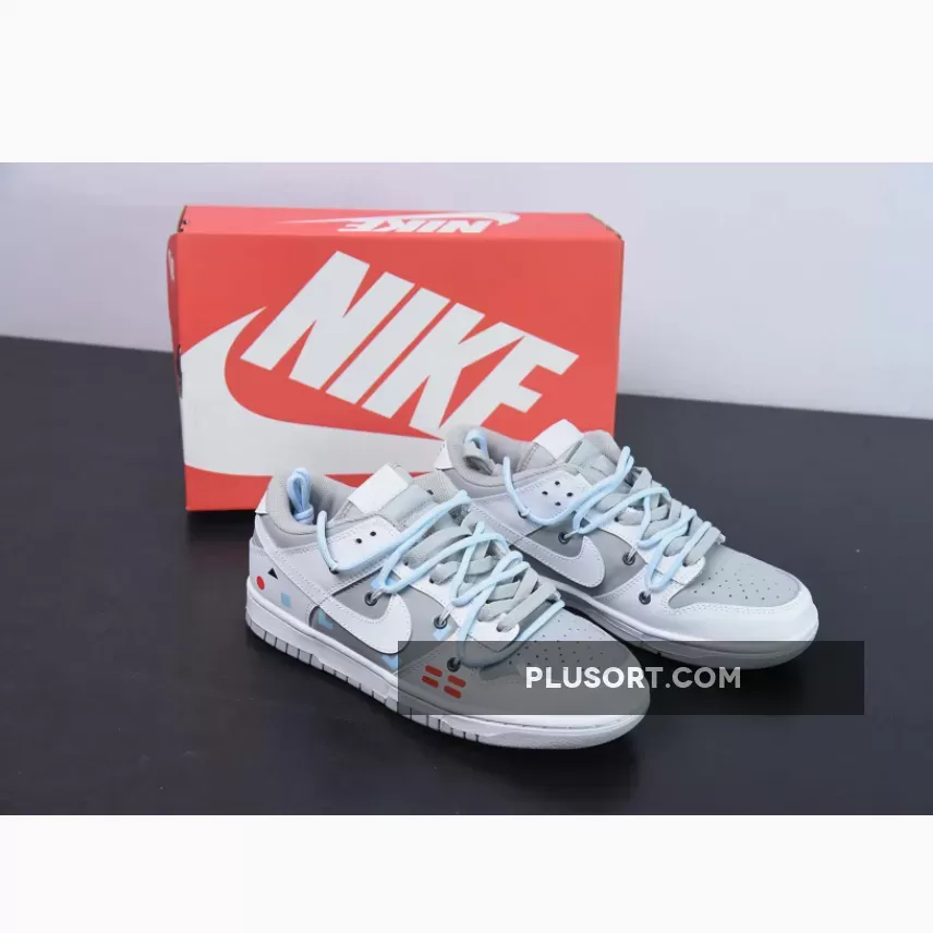 Custom Nike SB Dunk Low White Cool Grey