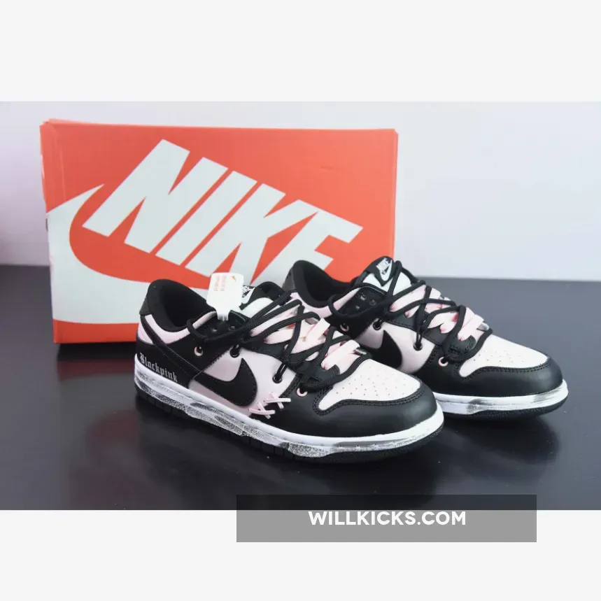 Custom Nike WMNS Dunk Low Black Pink
