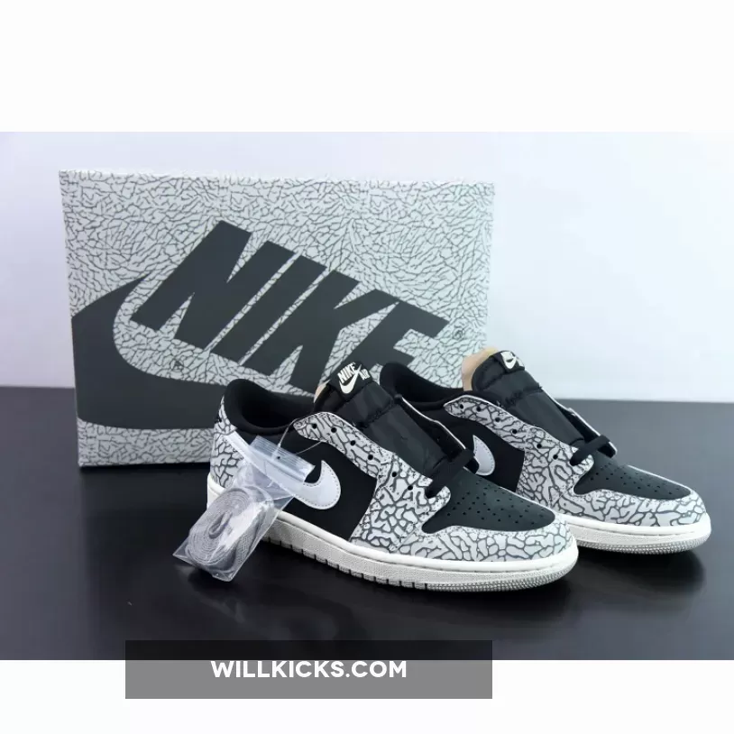 Hot Air Jordan 1 Low OG "Black Cement"
