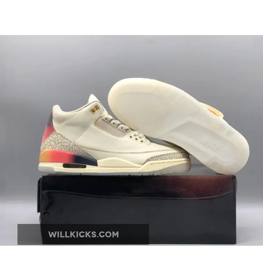 J Balvin x Air Jordan 3 ‘Medellín Sunset’ Yellow / Gold / Multi-Color