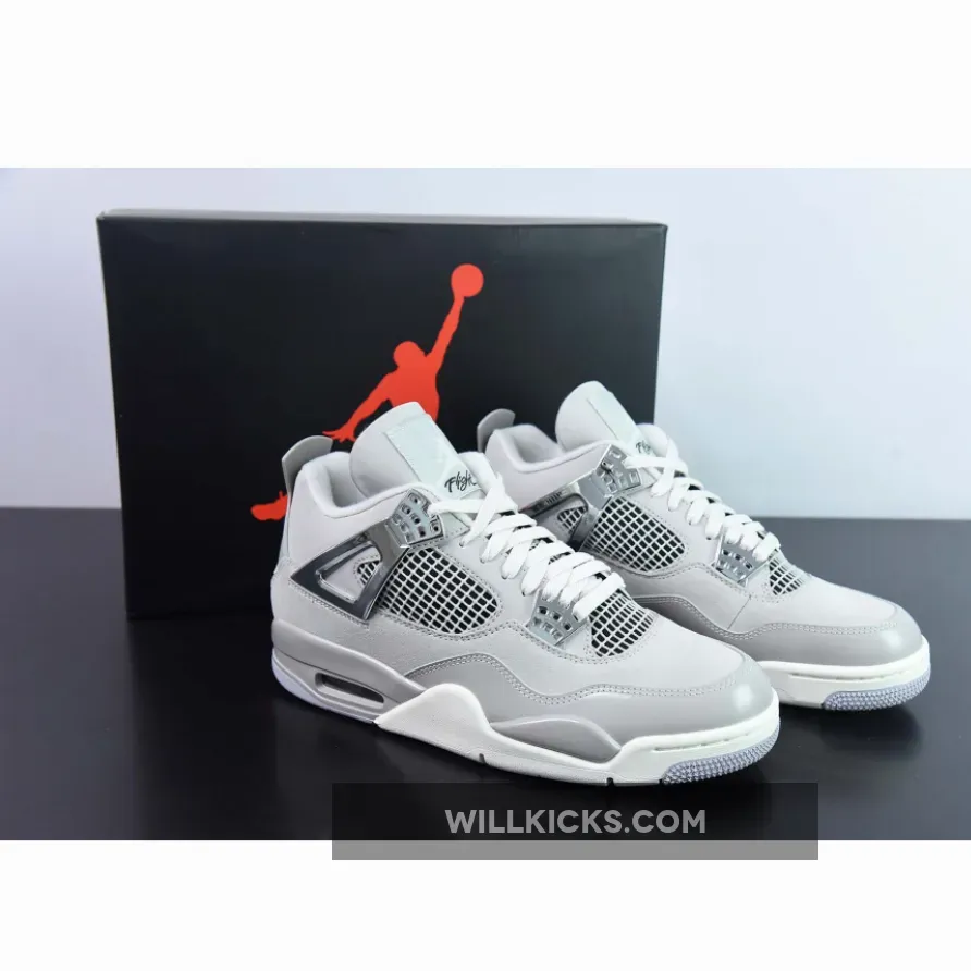 Jordan 4 Retro Frozen Moments Light Iron Ore/Sail-Neutral Grey