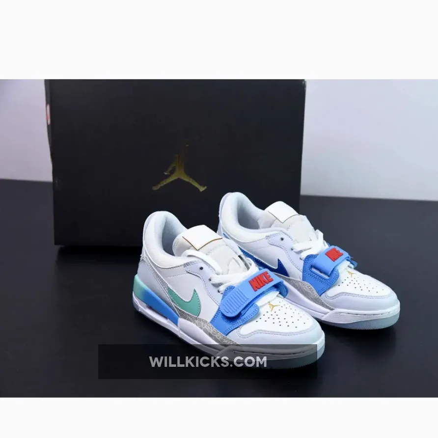 Jordan Legacy 312 Low White Aqua Red