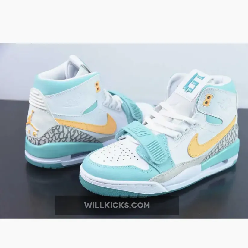 Jordan Legacy 312 White/Teal Nebula/Melon Tint Jordan Legacy 312 White/Teal Nebula/Melon Tint