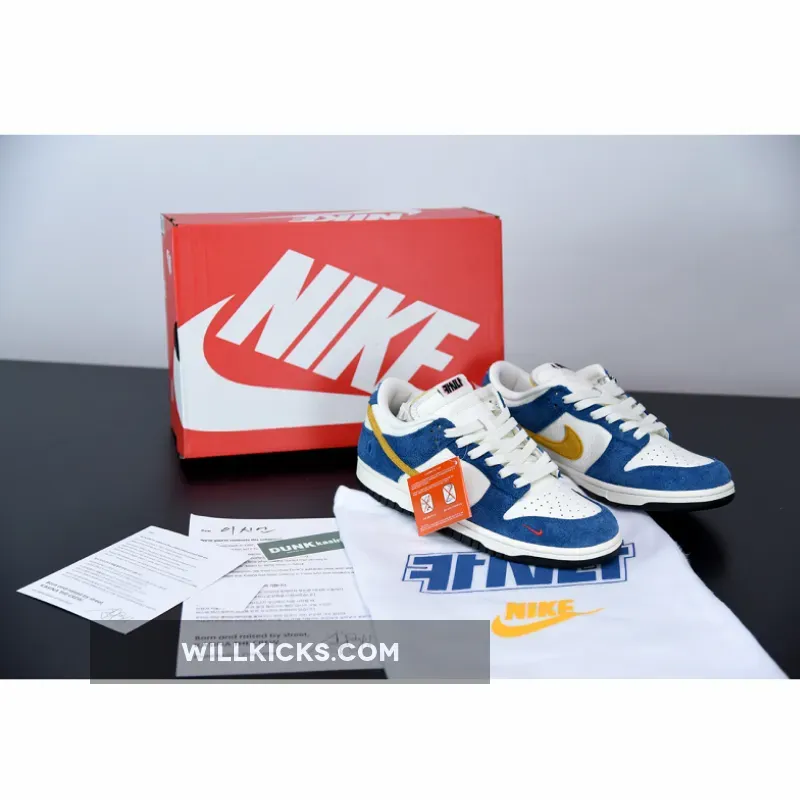 Kasina x Nike Dunk Low Sail/University Gold-Industrial Blue