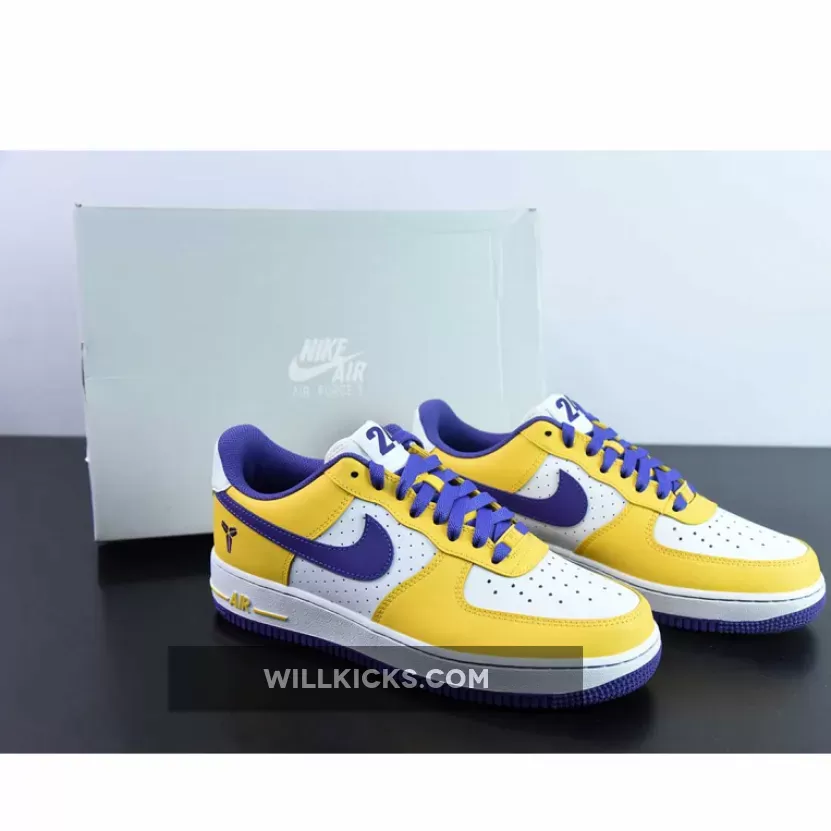 Kobe Bryant X Nike Air Force 1 Low White/Varsity Maize/Purple