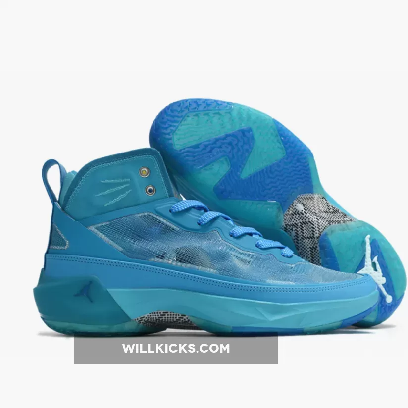 Naruto x Air Jordan 37 "Zion Williamson" Laser Blue/Chlorine Blue/Yellow Strike