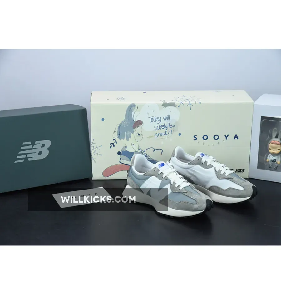 New Balance 327 Grey White