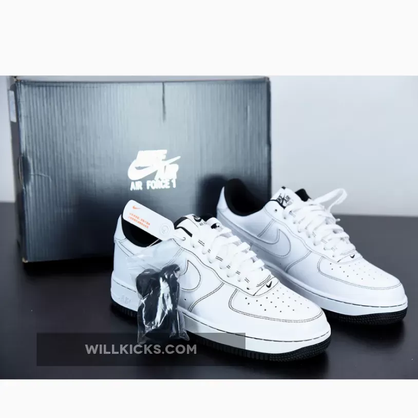 Nike Air Force 1 ’07 "Contrast Stitch" White Black