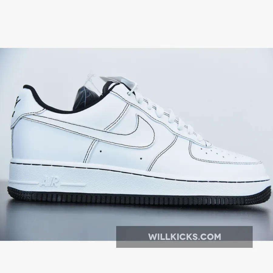 Nike Air Force 1 ’07 "Contrast Stitch" White Black Nike Air Force 1 ’07 "Contrast Stitch" White Black