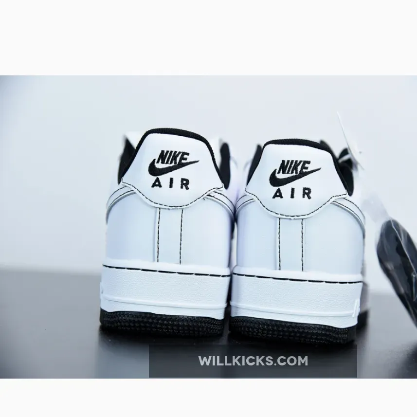 Nike Air Force 1 ’07 "Contrast Stitch" White Black Nike Air Force 1 ’07 "Contrast Stitch" White Black