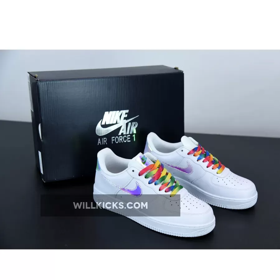 Nike Air Force 1 Iridescent Pixel White