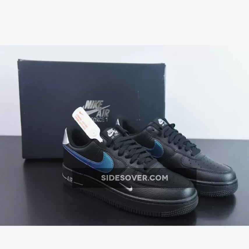 Nike Air Force 1 Low Black Blue Lightning