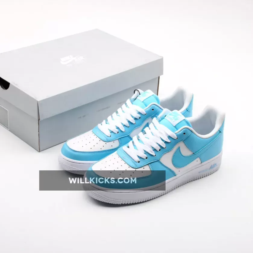 Nike Air Force 1 Low Blue Gale-White