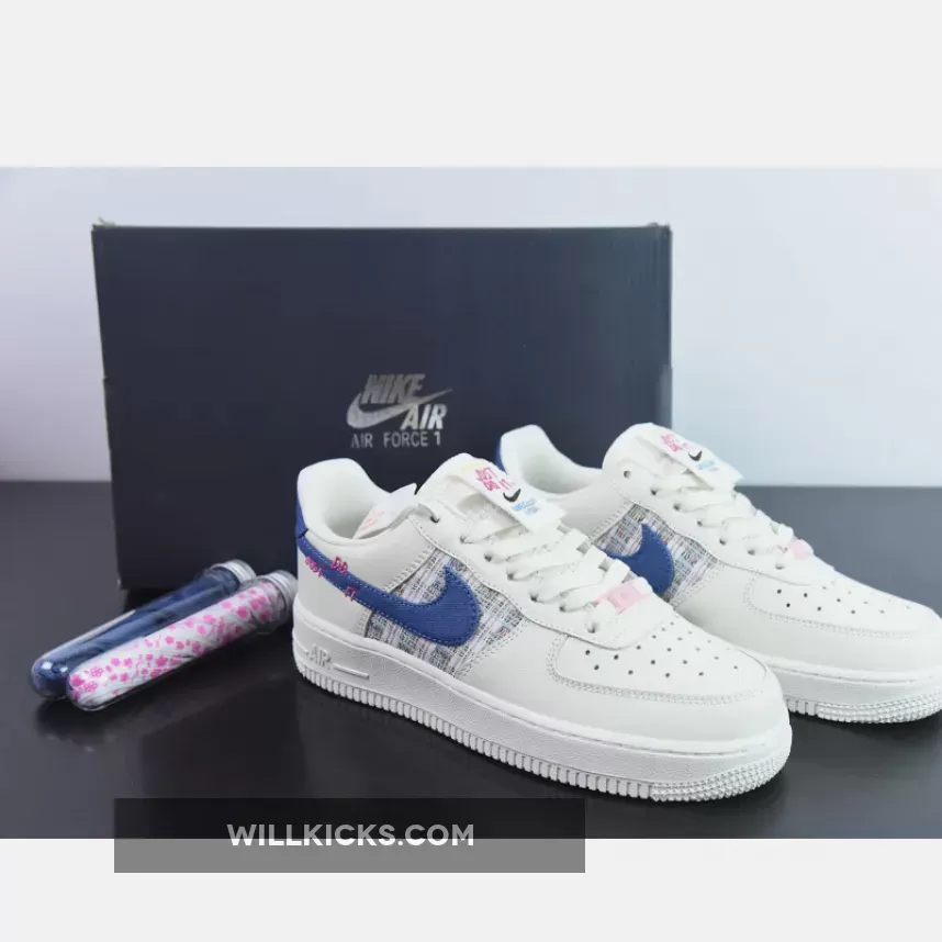 Nike Air Force 1 Low Just Do It White Denim
