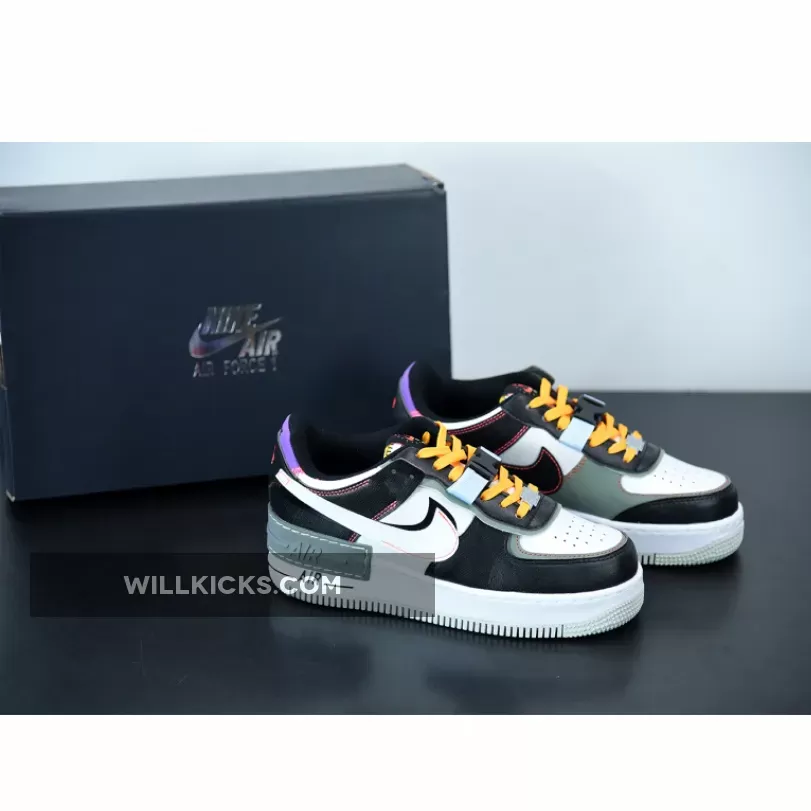 Nike Air Force 1 Shadow "Fresh Perspective" Black/White-Spiral Sage