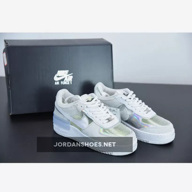 Nike Air Force 1 Shadow Pure Platinum White For Womens