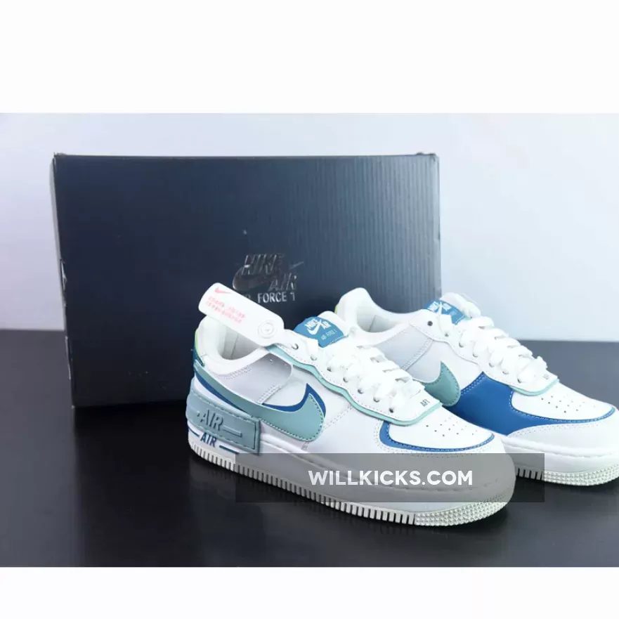 Nike Air Force 1 Shadow White Blue Whisper