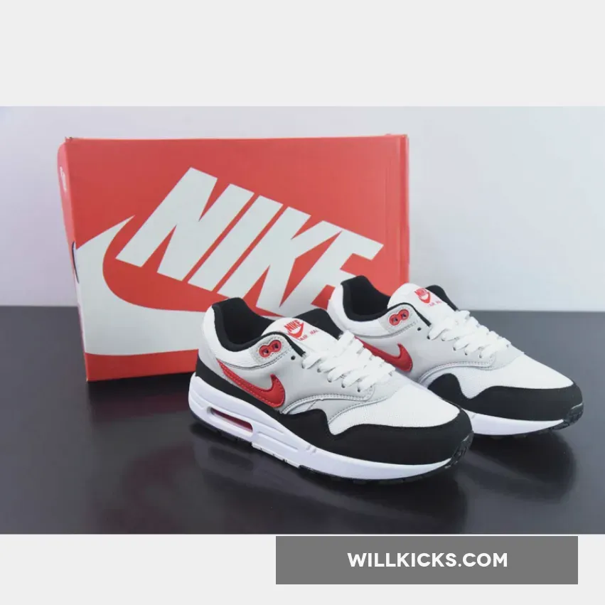 Nike Air Max 1 "Chili 2.0" White/Pure Platinum-Black-University Red