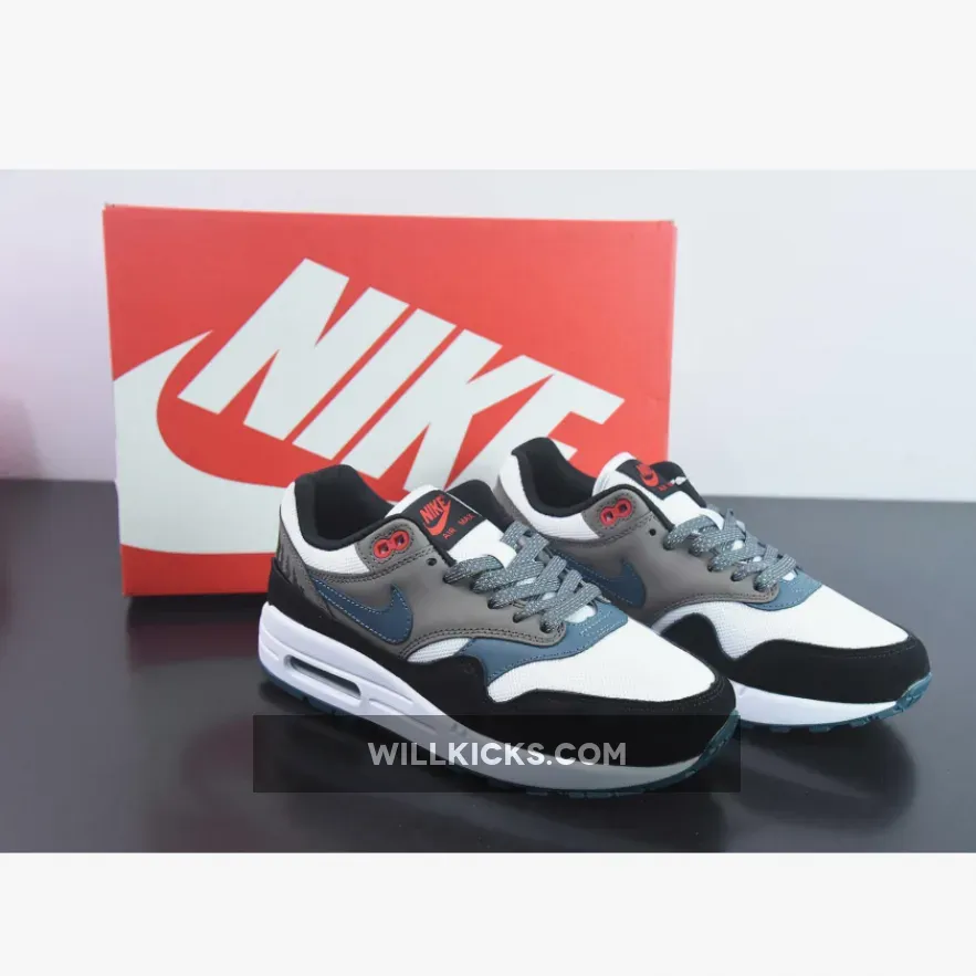 Nike Air Max 1 PRM "Escape" White/State Blue-Black-Soft Grey