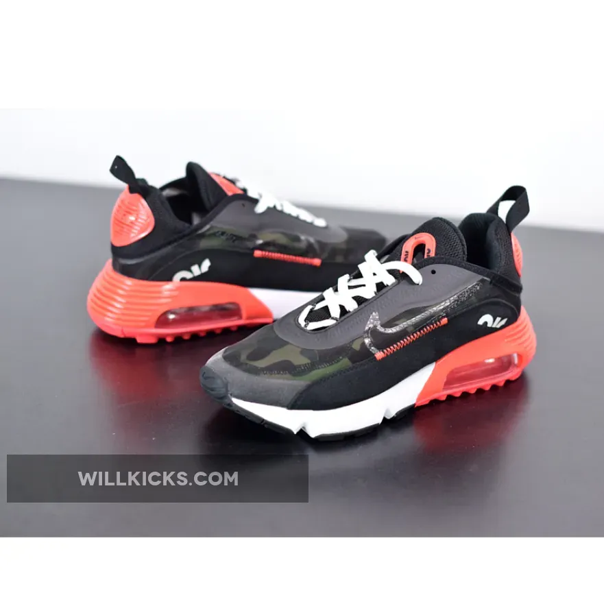 Nike Air Max 2090 "Duck Camo" Infrared/Black-Dark Sage-Baroque Brown Nike Air Max 2090 "Duck Camo" Infrared/Black-Dark Sage-Baroque Brown