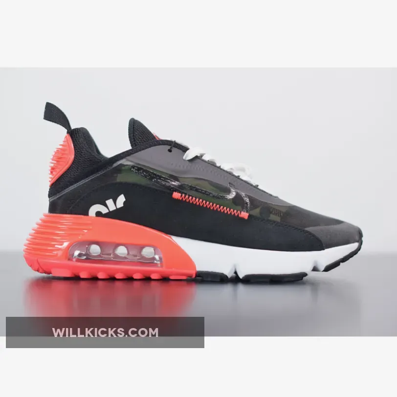 Nike Air Max 2090 "Duck Camo" Infrared/Black-Dark Sage-Baroque Brown Nike Air Max 2090 "Duck Camo" Infrared/Black-Dark Sage-Baroque Brown