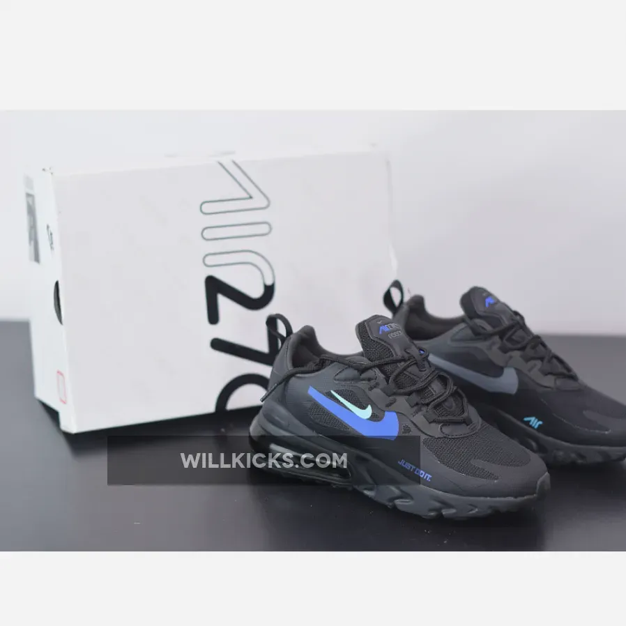 Nike Air Max 270 React "Just Do It" Black Blue