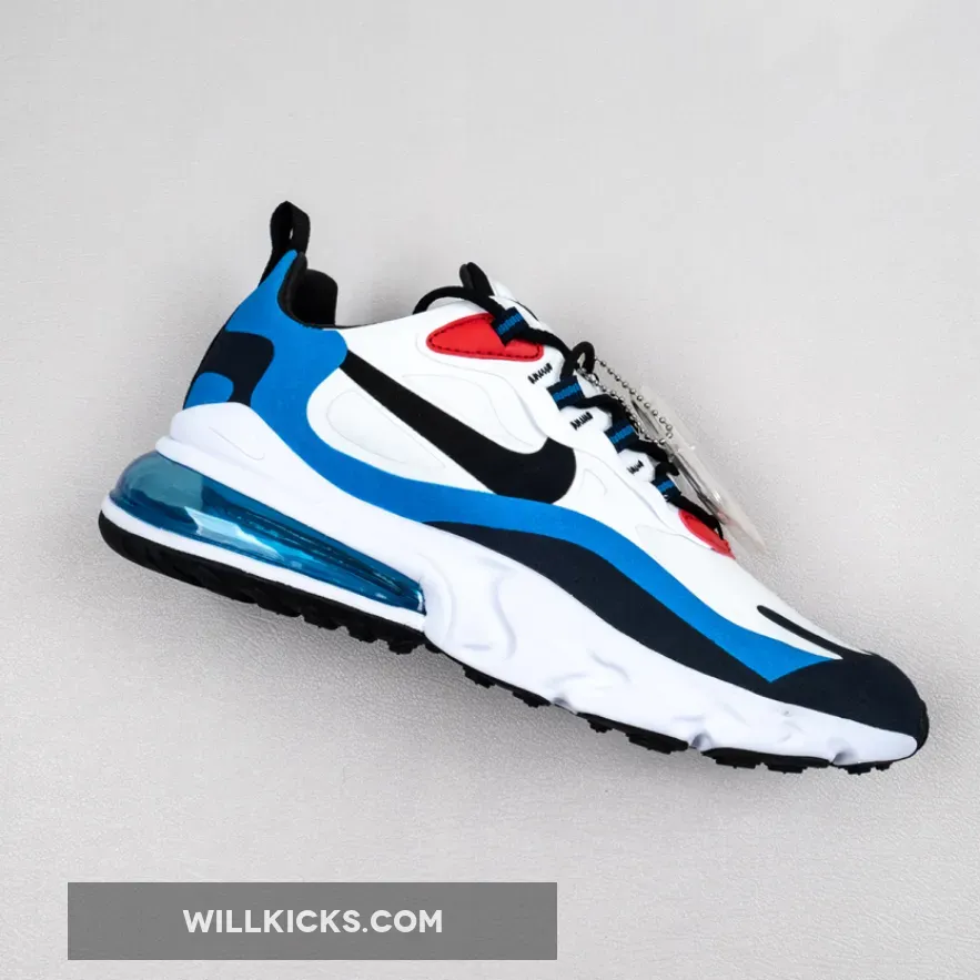 Nike Air Max 270 React White/Photo Blue-University Red