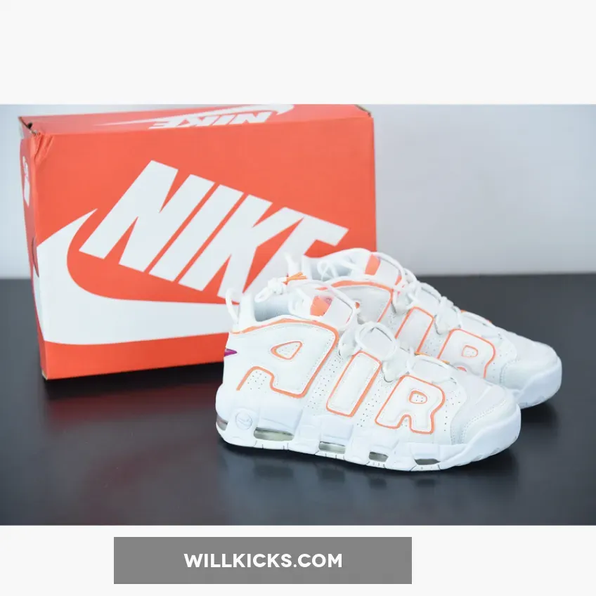 Nike Air More Uptempo "Sunset" White Orange