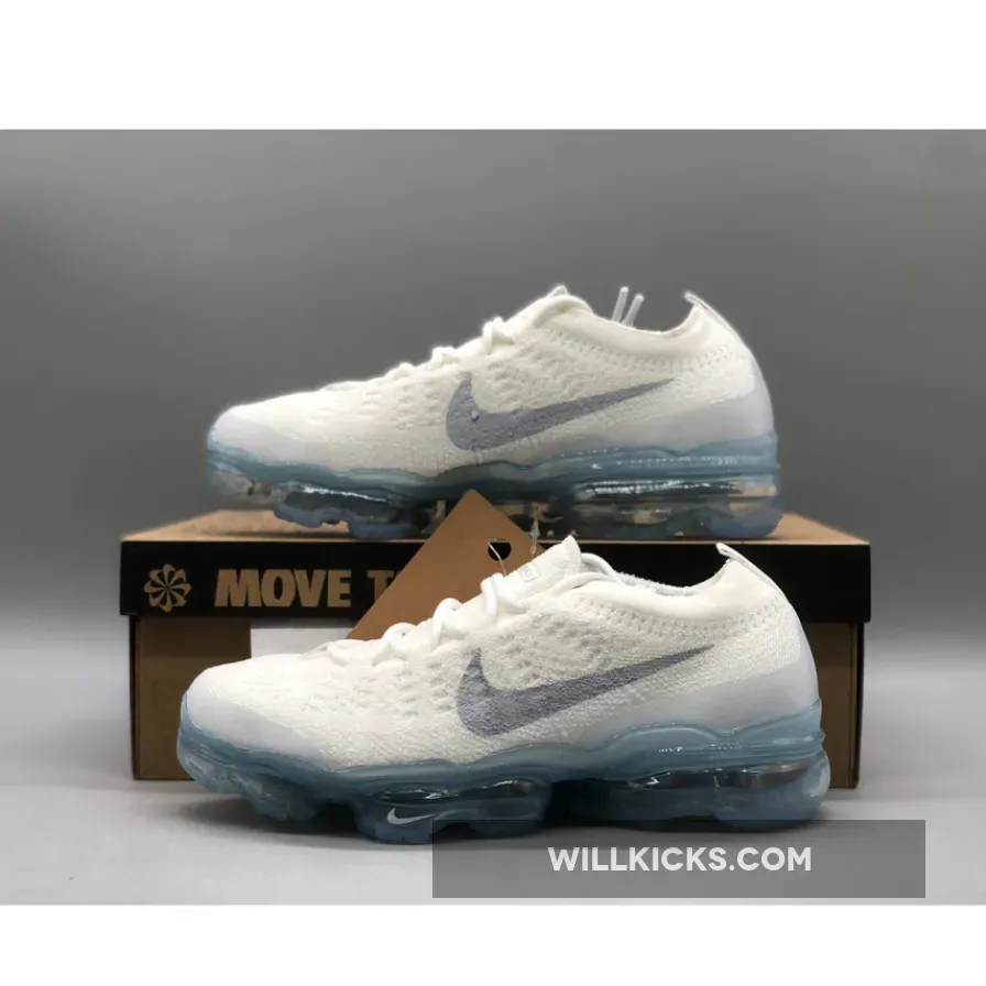 Nike Air VaporMax 2023 Flyknit White Silver Nike Air VaporMax 2023 Flyknit White Silver