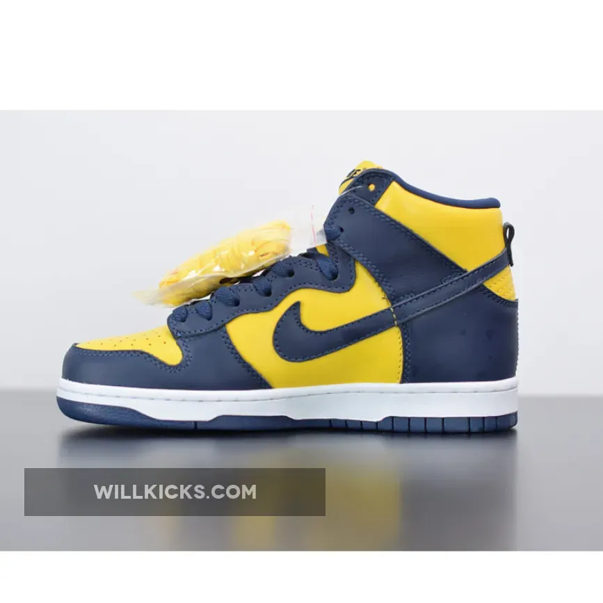 Nike Dunk High "Michigan" Varsity Maize/Midnight Navy Nike Dunk High "Michigan" Varsity Maize/Midnight Navy