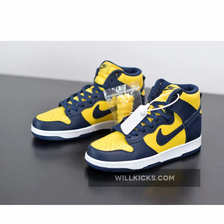 Nike Dunk High "Michigan" Varsity Maize/Midnight Navy Nike Dunk High "Michigan" Varsity Maize/Midnight Navy