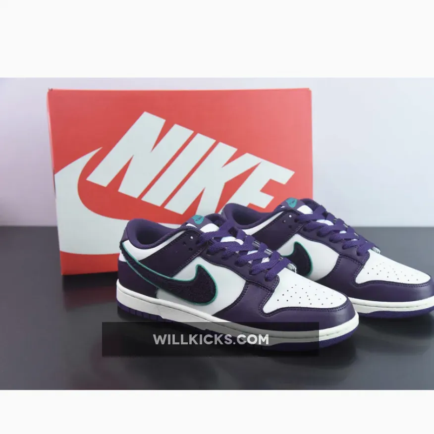 Nike Dunk Low "Chenille Swoosh" Grand Purple