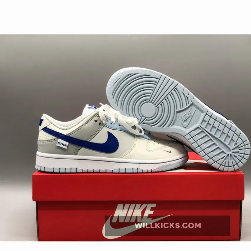 Nike Dunk Low Ivory/Hyper Royal-White-Photon Dust-Grey Fog