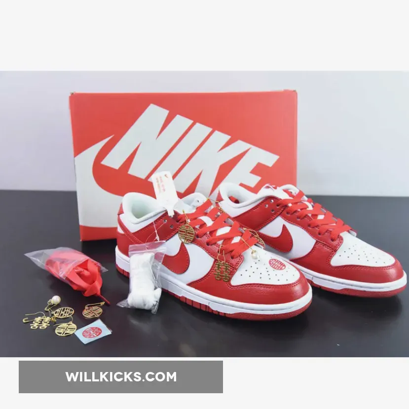 Nike Dunk Low Next Nature White Gym Red