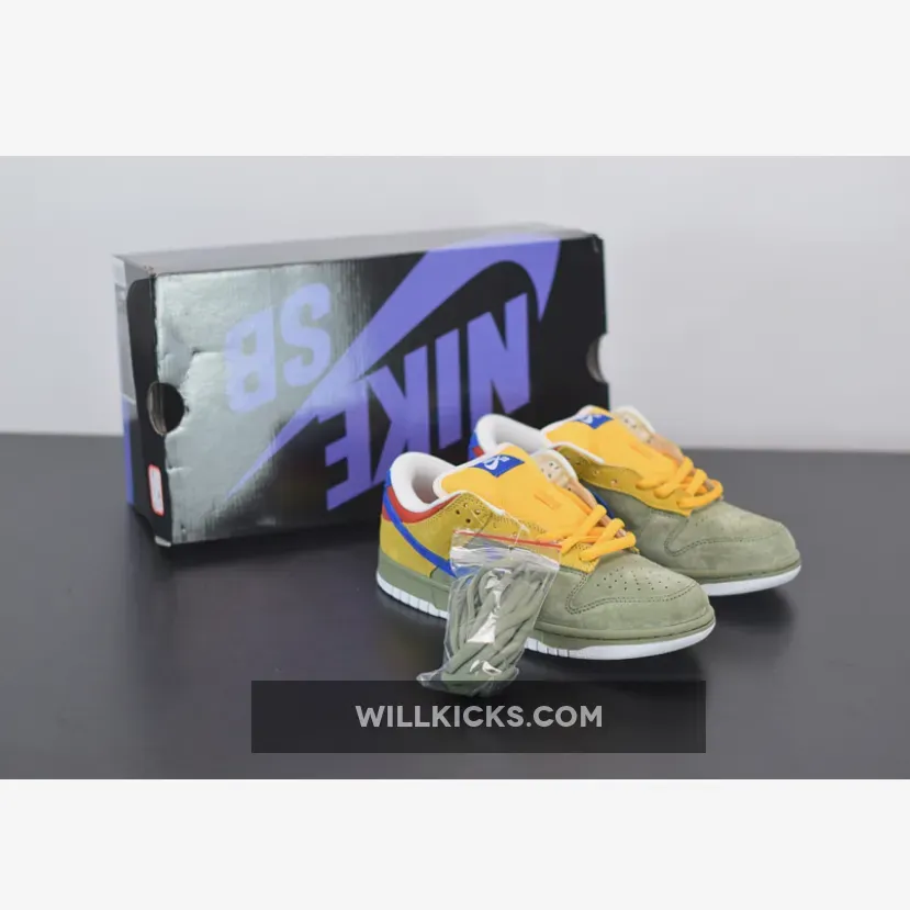 Nike Dunk Low Premium Sb 'Puff 'N' Stuff' OIL GREEN/INTERNATIONAL BLUE