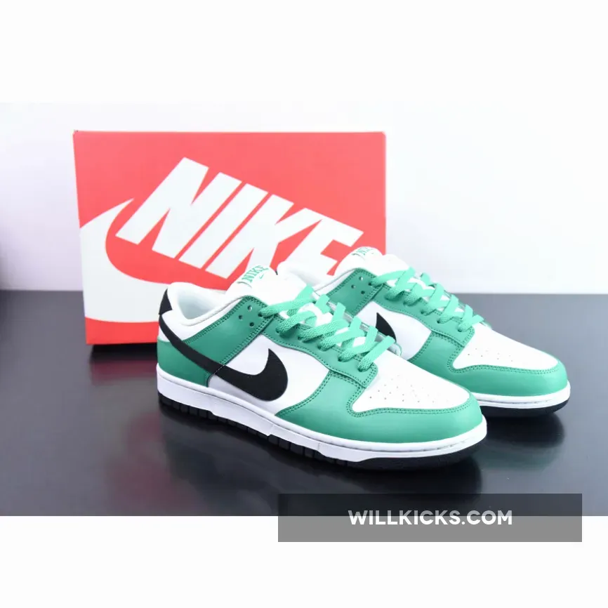 Nike Dunk Low White/Green-Black